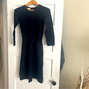 Work dress navy blue London Designer Hobbs size 2